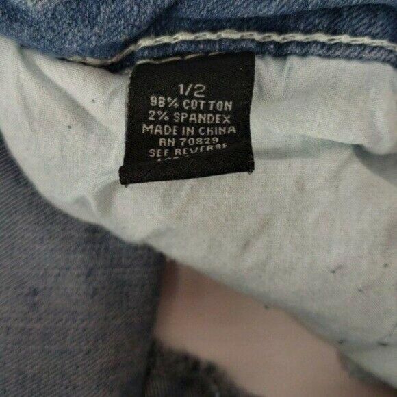 Rue21 Junior's Daisy Dukes Cut Off Distressed Jean Shorts Size 1/2 - Picture 7 of 12